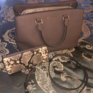 Michael Kors Savannah Saffiano Leather Satchel